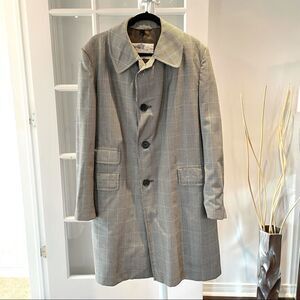 Vintage Aquascutum wool blend houndsthooth coat